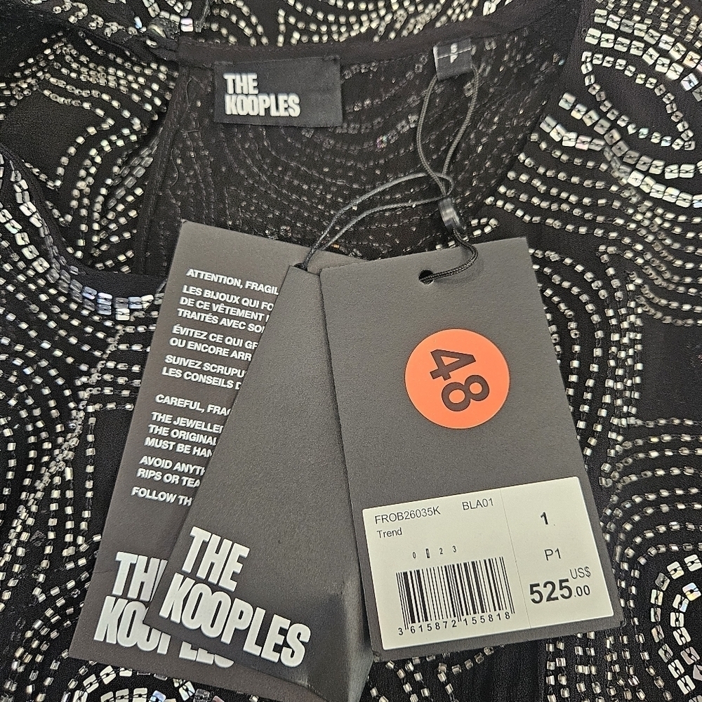 NWT The Kooples Back Sequins Dress Size Small - Picture 11 of 12